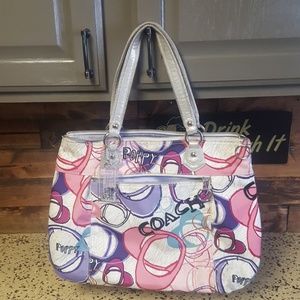 Coach poppy tote